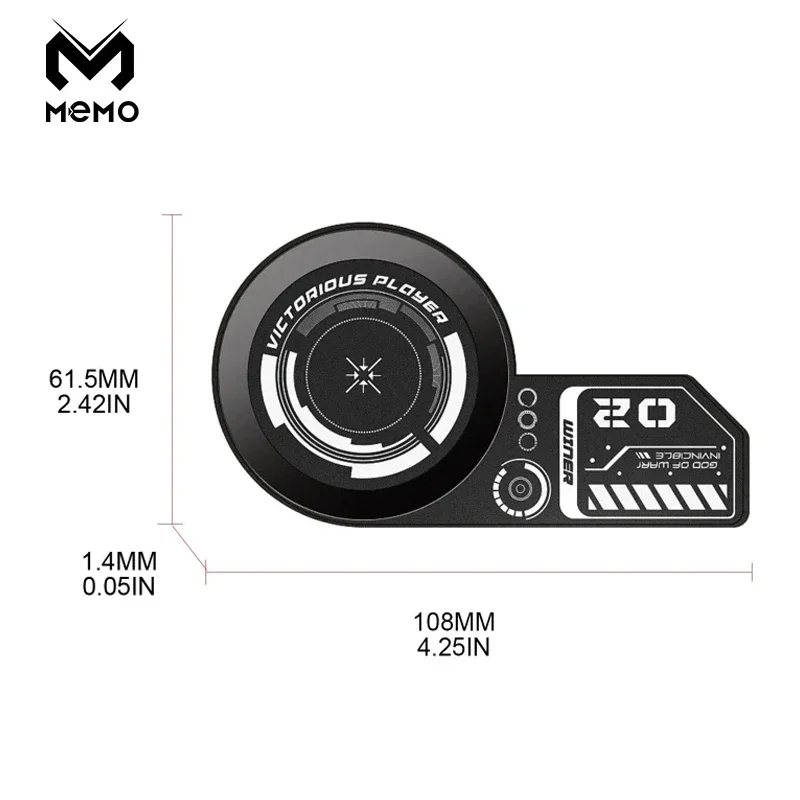Gaming Accessories Mobile - MEMO Handy-Kühlplatte Magnetischer Supraleiter-Kühleraufkleber Wärmeableiter zur