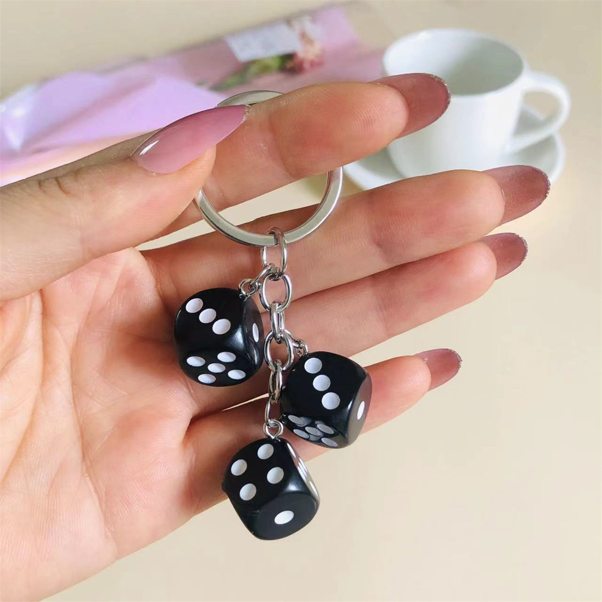 Gaming Accessories Men - Niedliche 3d Würfel Schlüssel bund Gaming
