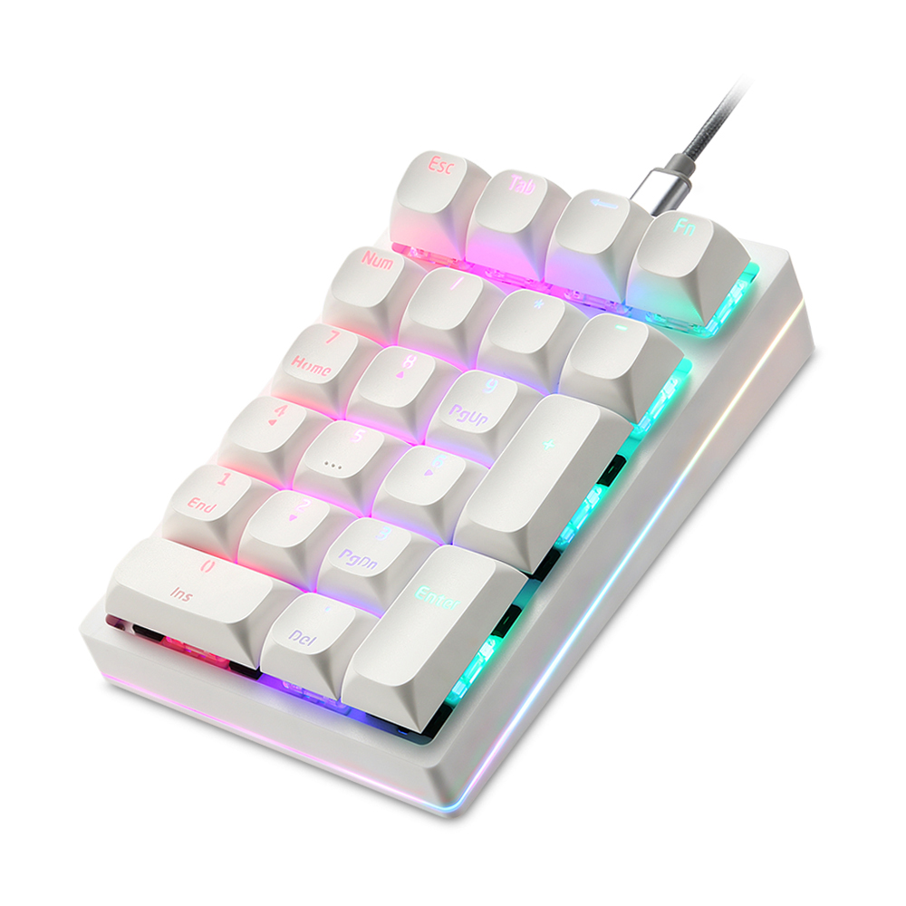 Keyboard Numpad Separate - K24Pro 21 Tasten Nummernblock Mechanische Ziffernblock