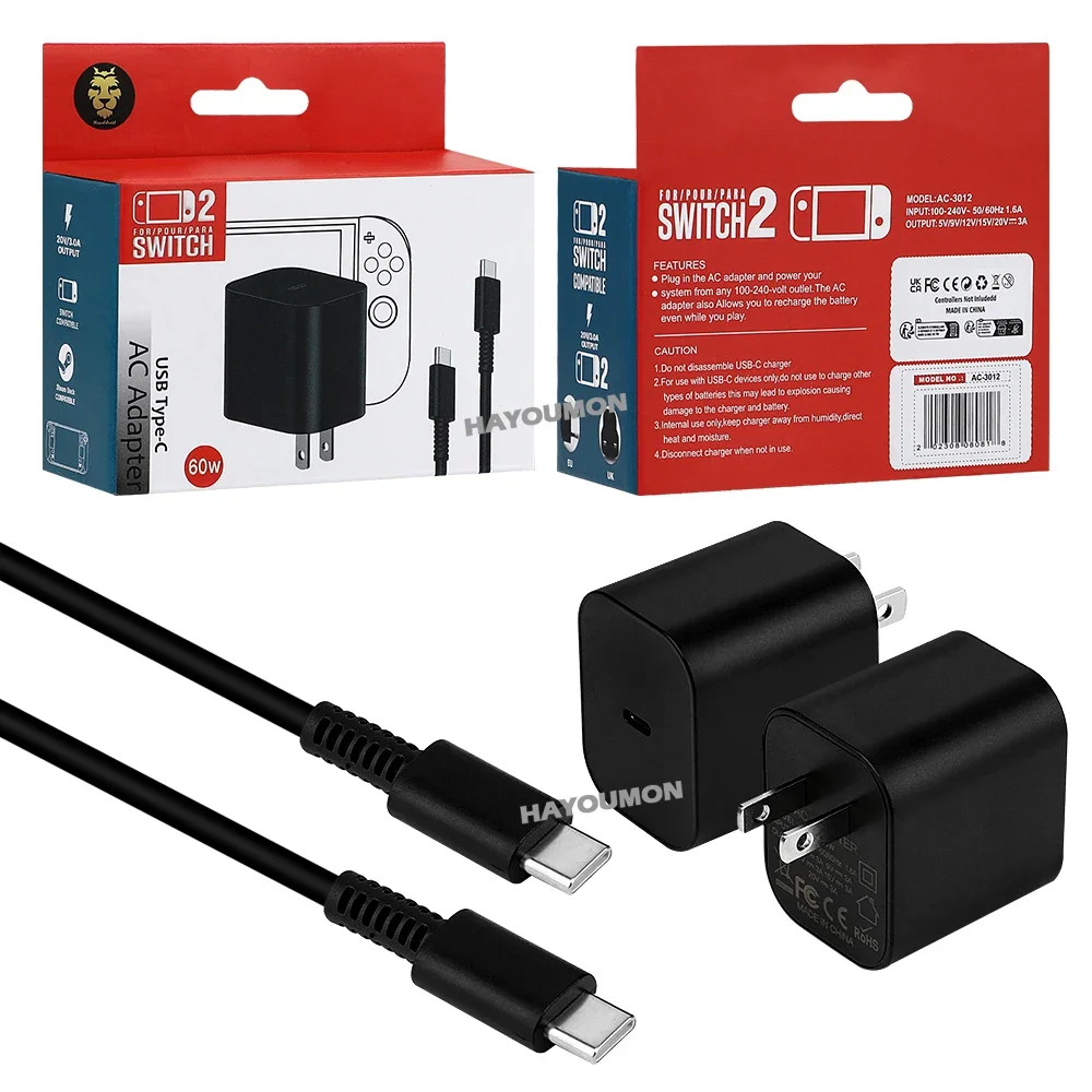 Gaming Accessories Uk - UK US EU 60W Typ-C AC-Adapter