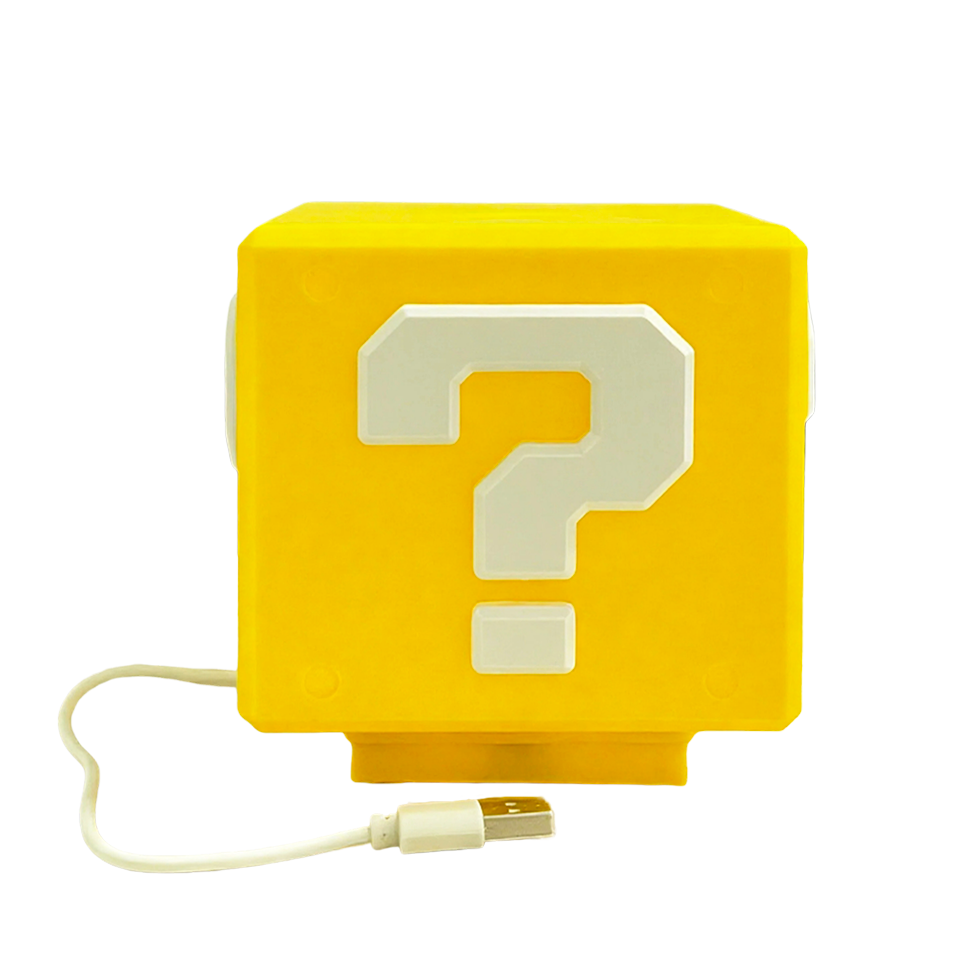 Gaming Accessories Decor - 2026 Question Block Lampe mit Soundeffekten