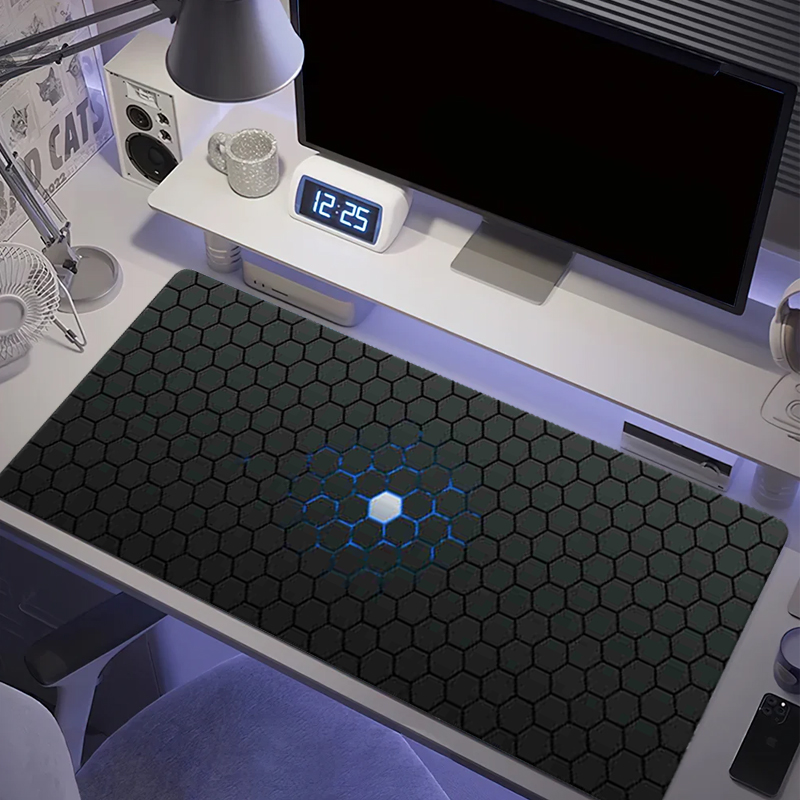 Gaming Office Accessories - Hexagon großes Gaming-Mauspad, rechteckig, XXL, 900