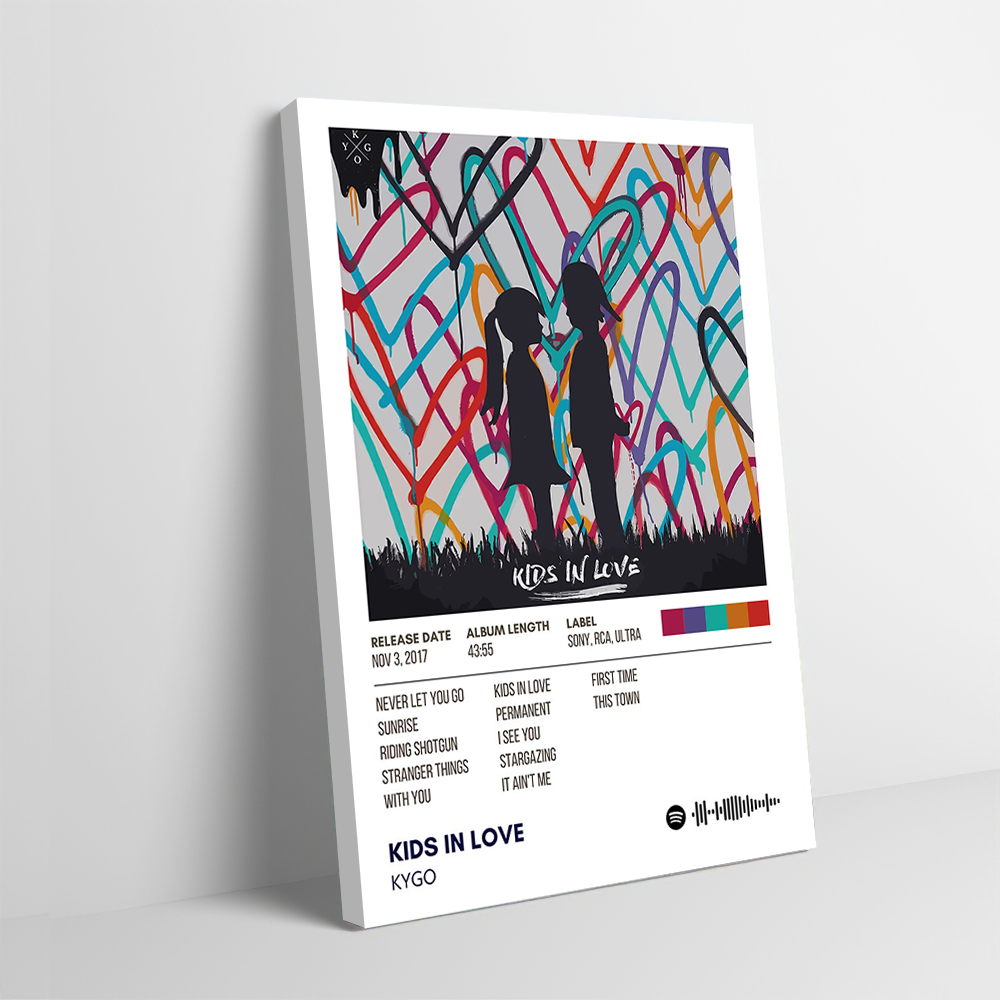 Gaming Accessories Decor - Kygo Kids in Love, bedrucktes Poster,