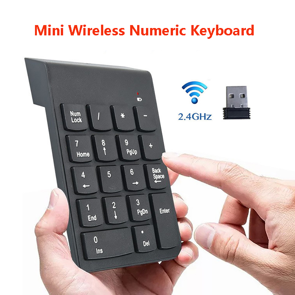 Keyboard Numpad Separate - Mini Kabellose Numerische Tastatur 2,4GHz Numpad