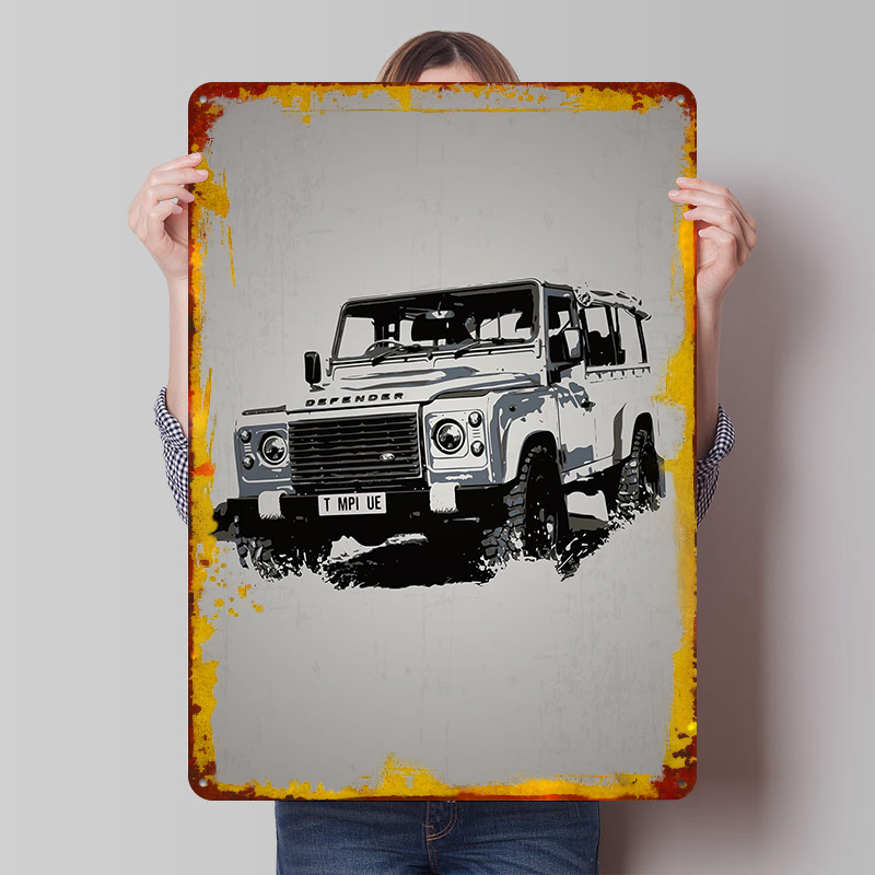 Gaming Accessories Uk - UK Car Rover Defender Poster Individualisierte