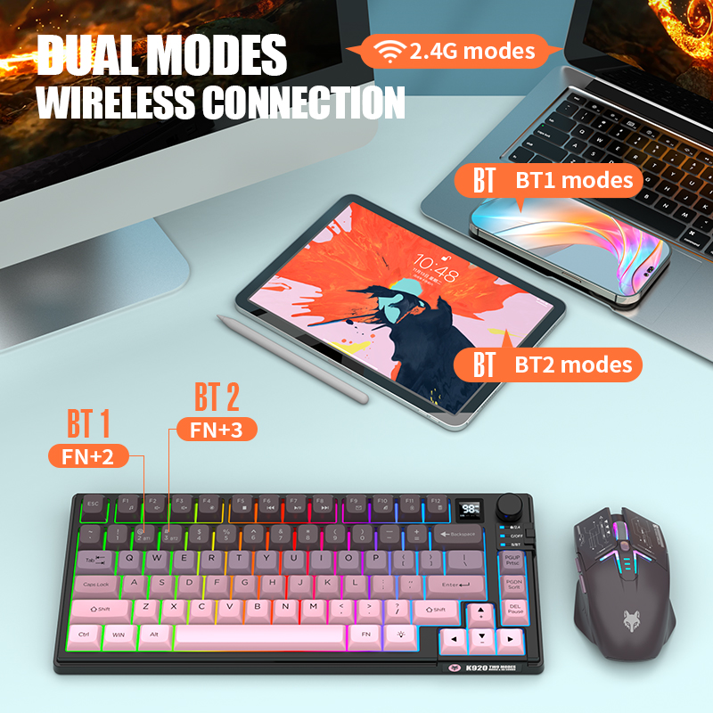 Dual-Mode-Tastatur- und Mausko – Gaming Accessories Uk Bewertung und Preis