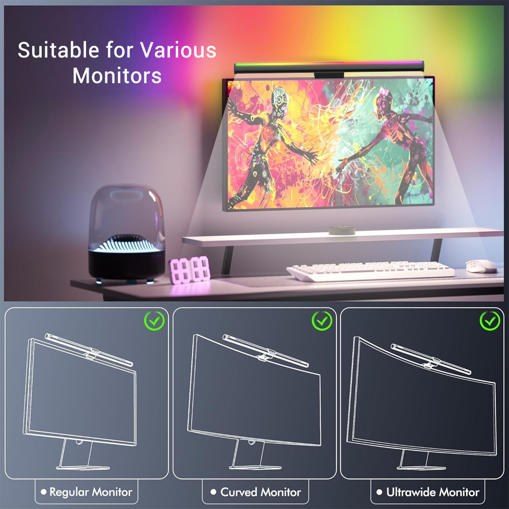 RGBIC-Monitor-Lichtleiste in P – Gaming Accessories App Bewertung und Preis