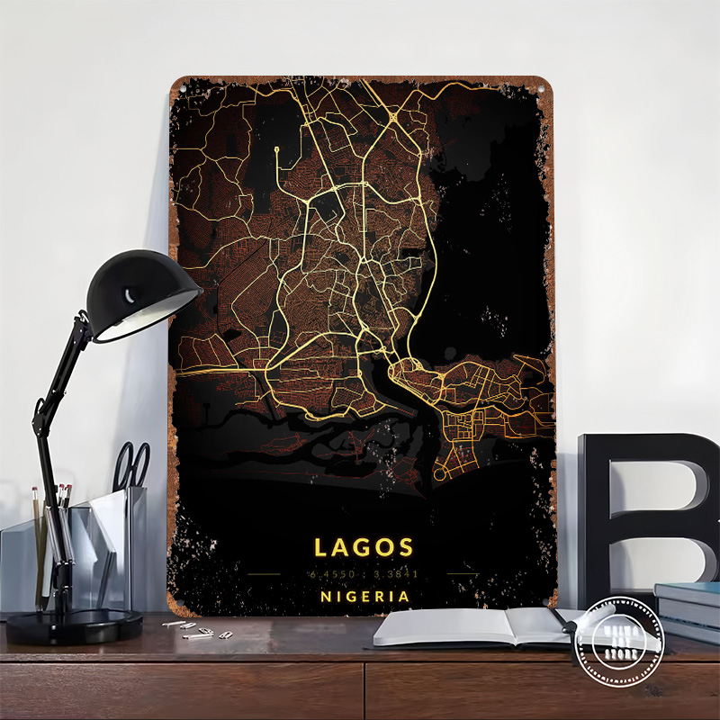 Lagos Stadtplan Poster Maßgefe – Gaming Accessories Europe Bewertung und Preis