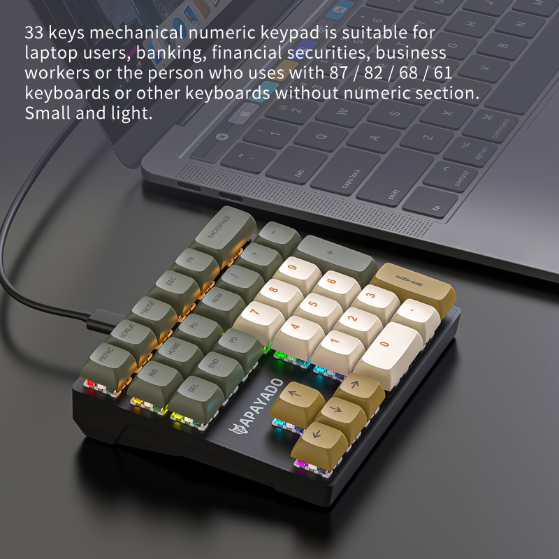 K33 Kompaktes Mechanisches Num – Keyboard Numpad Separate Bewertung und Preis
