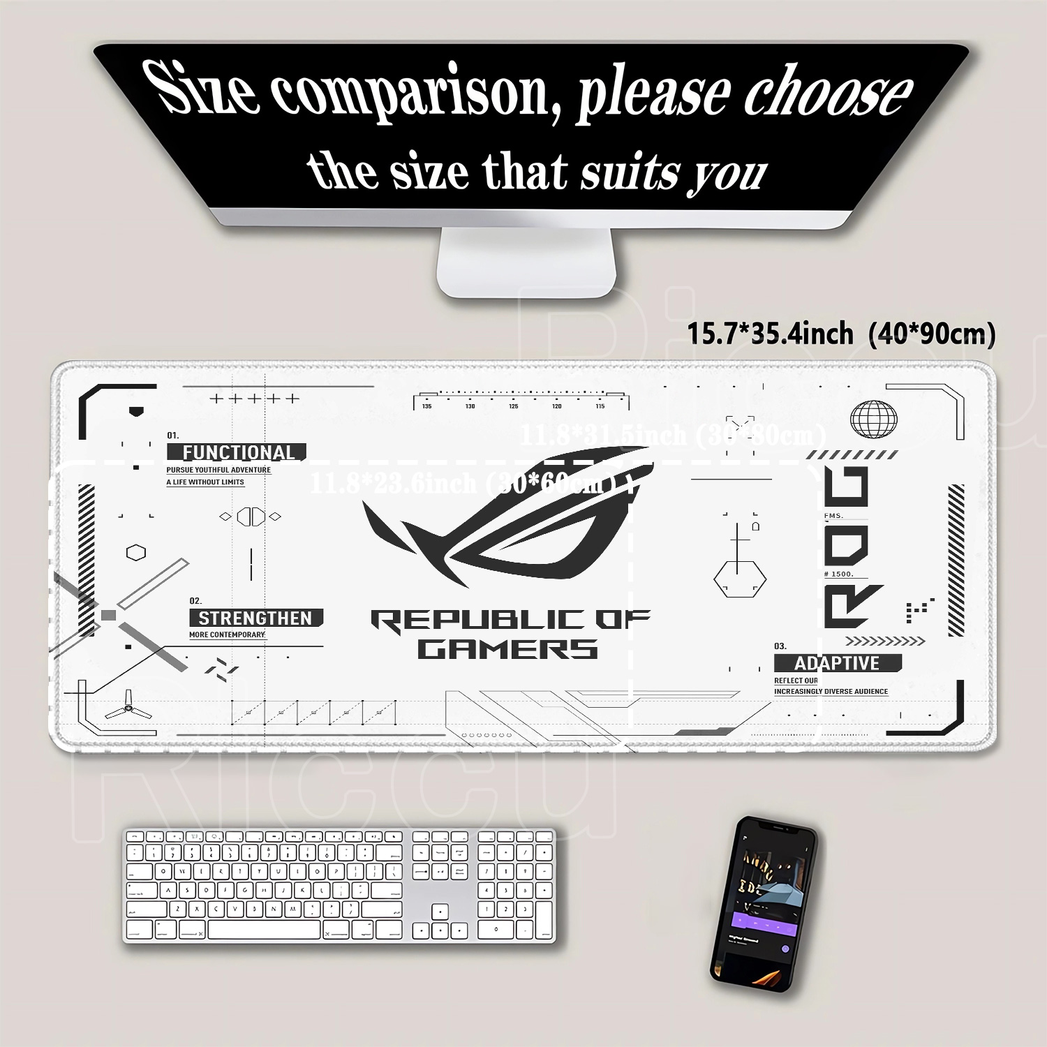 R-ROG Großes Gaming-Mauspad A- – Gaming Accessories Asus Bewertung und Preis