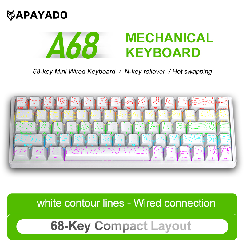 APAYADO A68 Mechanische Gaming – Gaming Accessories Uk Bewertung und Preis