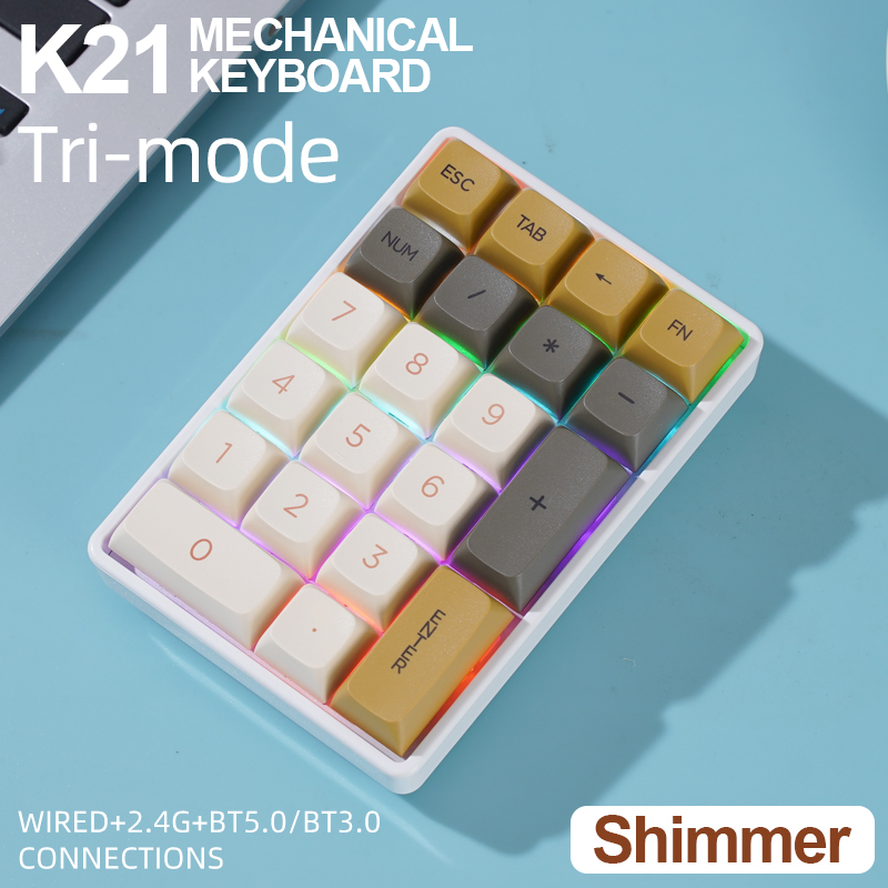 K21 Tri-Mode Mechanisches Nume – Keyboard Numpad Separate Bewertung und Preis