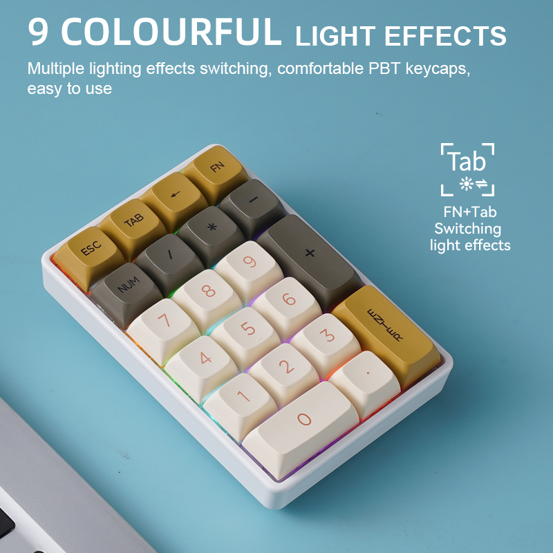 K21 Tri-Mode Mechanisches Nume – Keyboard Numpad Separate Bewertung und Preis